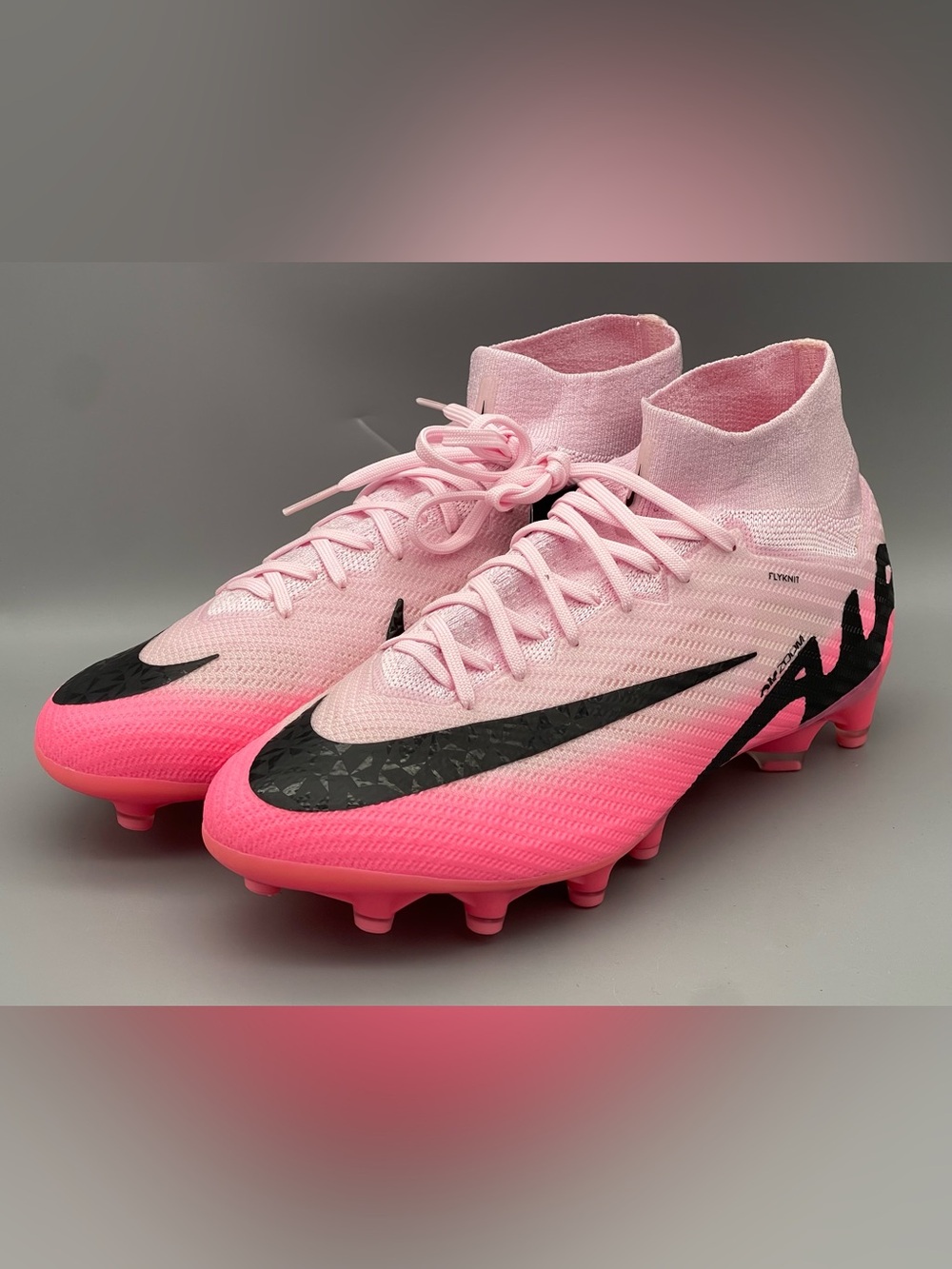 Nike Zoom Mercurial Superfly 9 Elite AG PRO ACC Pink Cleats FD0245-601 Mens 8.5